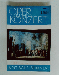 OPER　UND　KONZERT　1972年1月号