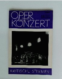 OPER UND KONZERT