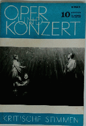 OPER UND KONZERT　1975年10月号
