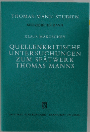 THOMAS-MANN-STUDIEN SIEBZEHNTER BAND