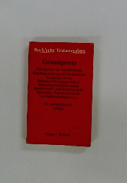 Beck'scheTextausgaben Grundgesetz