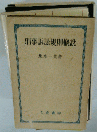 刑事訴訟規則概説