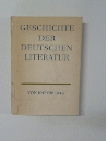 GESCHICHTE DER DEUTSCHEN LITERATUR