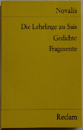 Die Lehrlinge zu Sais Gedichte Fragmente