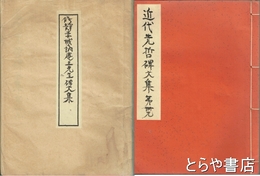 修静・赤城・訥庵三先生碑文集　近代先哲碑文集  ４９