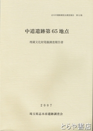 中道遺跡第６５地点　埋蔵文化財発掘調査報告書　志木市遺跡調査会調査報告１２集