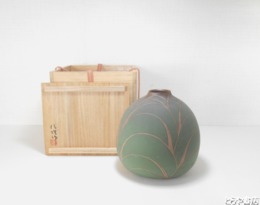 渡辺信雄　龍舌蘭文壺　共箱