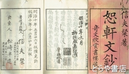恕軒文鈔　上・下