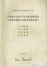 主要地方道水戸茂木線道路改築工事地内埋文報告遺書１　茨城県教育財団文化財調査報告１０８　上入野遺跡他