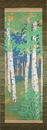 吉岡賢二画幅　「白樺」（仮題）