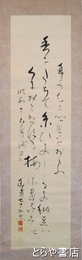 菊池幽芳歌幅　毛筆三行