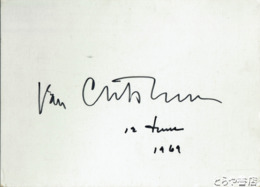 ヴァン・クライバーン・サイン　東京銀座ヤマハホールの演奏会にて