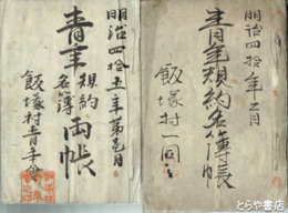 飯塚村青年会文書　群馬県新田郡九合村大字飯塚村・現太田市飯塚町