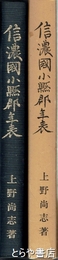 信濃国小県郡年表