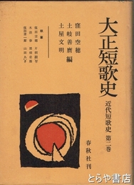 大正短歌史　近代短歌史第二巻