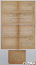 水戸青年常会　檄・通常会出席者名簿（７月・８月）　計３枚