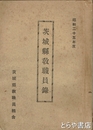 茨城県教職員録　昭和二十五年度
