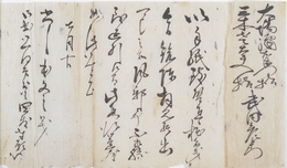 武田彦衞門書翰　大場一真斎・三木左大夫宛