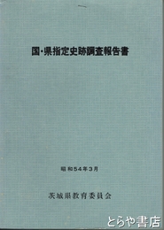 国・県指定史跡調査報告書