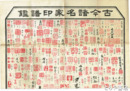 古今諸名家印譜鑑　裏面書画名家一覧