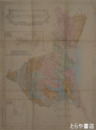 茨城県管内略図　四八×三六センチ　銅版着色図