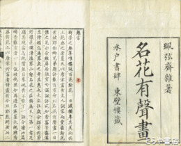 名花有声画　佩弦斎雑著