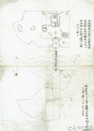吉田神社資料　図面２枚・文書１通