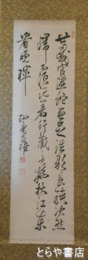 藤森天山書幅　漢詩３行書