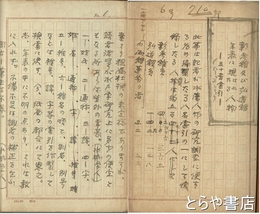 彰考館及弘道館年表に現はれたる人物　立林水城（立林宮太郎）自筆稿本