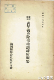 満洲開拓青年義勇隊現地訓練所概要