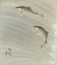 菅谷晴亮色紙　鮎