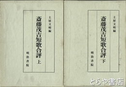 斎藤茂吉短歌合評