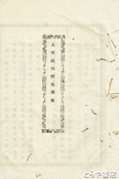 人民総代撰挙章程