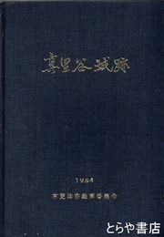 真里谷城跡　発掘調査報告書