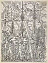 川上澄生木版画「蛮船入津」
