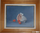 山本雅章油彩画　「ほおづき」