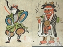 大津絵　彩色木版画１０枚