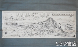 奥州栗原郡築館杉薬師八景図幅