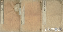 成斎文初集　全３巻