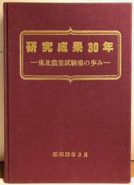 研究成果30年　東北農業試験場の歩み