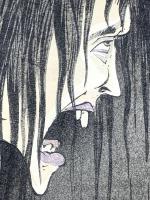 【幽霊画 版画 １枚 舟ゆうれい】