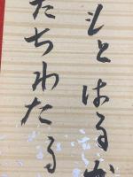 【結城哀草果 短冊 毛筆肉筆】