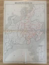 【地図】東部 東海軍管区情報解説要図
