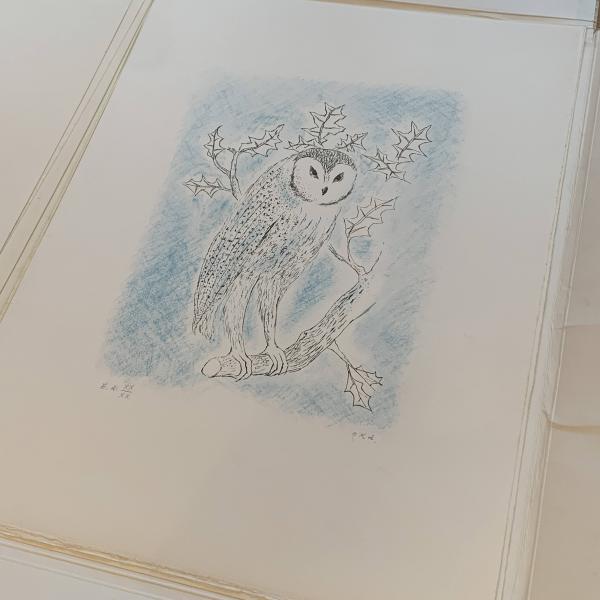 岡鹿之助オリジナル石版画集 ＜7枚のリトグラフ ＞第E.A20番