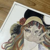 ◆ポスター◆米倉斉加年画集◆薔薇と女