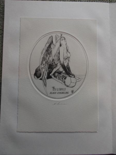 アルフォンス井上アルフォンスイノウエ山本六三蔵書票銅版画限定100