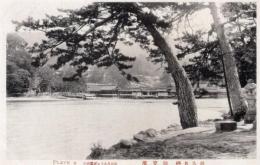 N26010661〇戦前絵葉書○広島 安芸 厳島名勝 御笠浜　古写真○和本古書古文書
