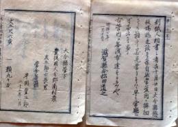D25122823〇明治布告布達 人相書 大分県 滋賀県  明治７年〇和本古書古文書