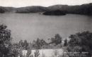 N26011613〇戦前絵葉書○長野 信州野尻湖 外人別荘地より琵琶島の眺望　古写真○和本古書古文書
