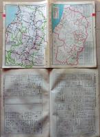 D26011305〇大日本分県地図   山形県 山形 観光地図 公共機関要覧 地名総覧  昭和４３年〇和本古書古文書